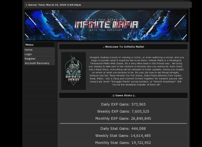 Infinite Mafia at Apex Web Gaming