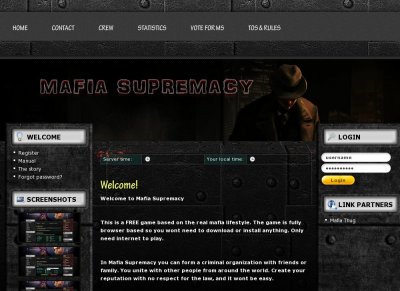 Mafiasupremacy.com - The ultimate Mafia game