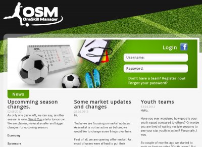 OneSkill Manager - Football Manager game