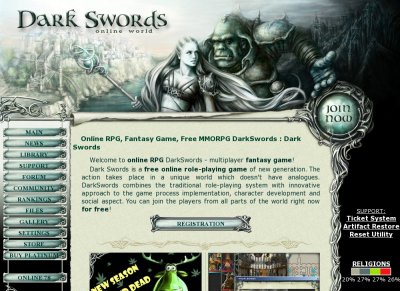 Online RPG, Fantasy Game Darkswords